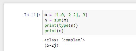Sum function. Example of use