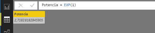 Función EXP. Ejemplo de uso