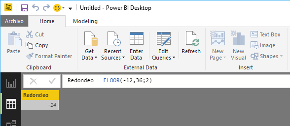 Función FLOOR. Ejemplo de uso