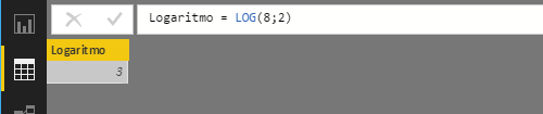 LOG function. Example of use