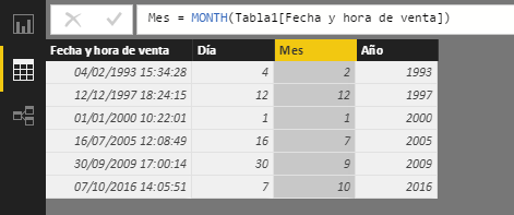 Función MONTH: Ejemplo de uso