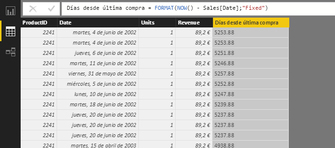 Función FORMAT: Ejemplo de uso