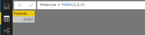 Función POWER. Ejemplo de uso