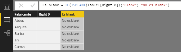 Función RIGHT: Ejemplo de uso