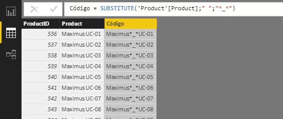Función SUBSTITUTE: Ejemplo de uso