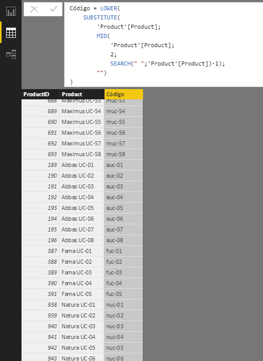 Función MID: Ejemplo de uso