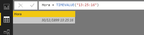 TIMEVALUE function. Example of use