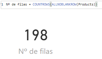 Función ALLNOBLANKROW