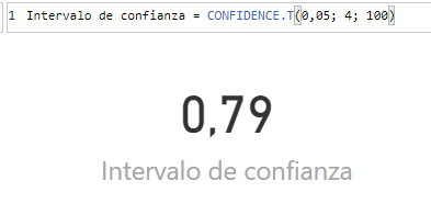 Función CONFIDENCE.T