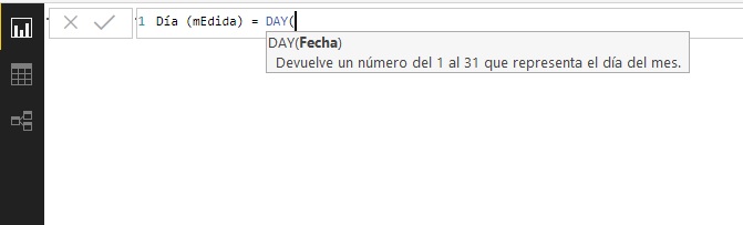 Función DAY. Ejemplo de uso