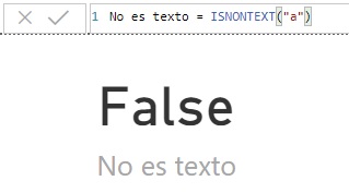 ISNONTEXT function. Example of use