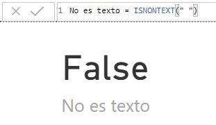 ISNONTEXT function. Example of use