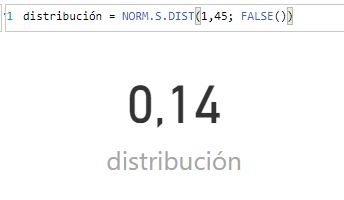 NORM.S.DIST function. Example of use