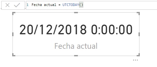 UTCTODAY function. Example of use