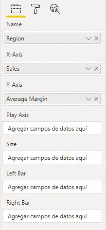 Configuración de Impact Bubble Chart