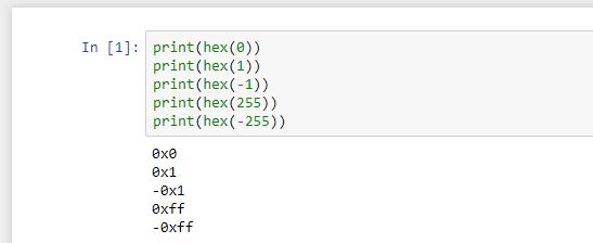 Hex function Example of use