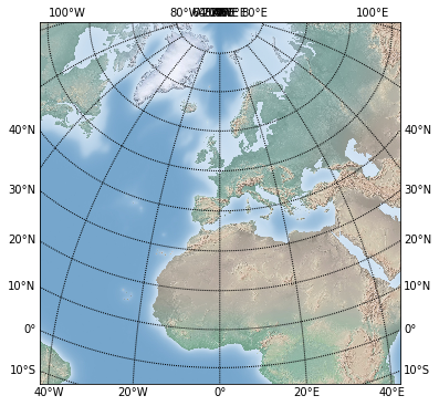 Lambert Azimuthal Equal Area Projection