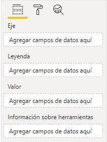 Configuración de Clustered column chart