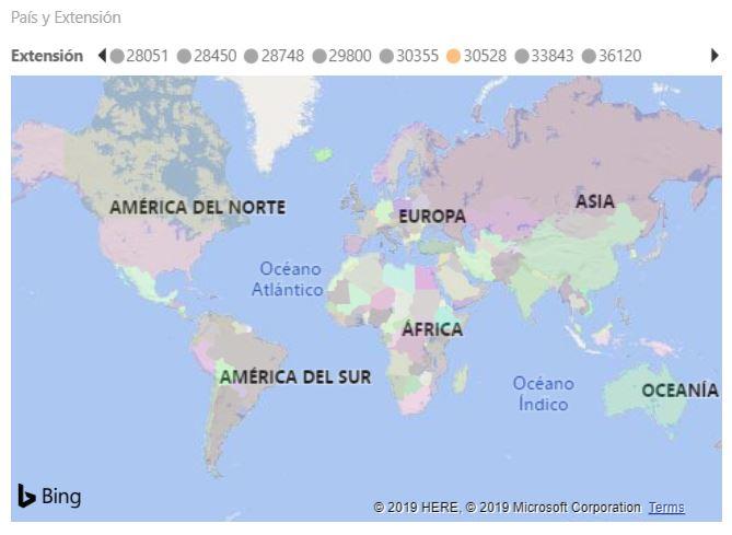 Filled map