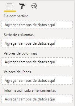 Line and clustered column chart