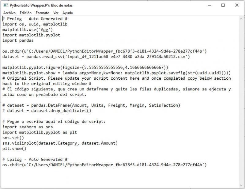 Python visual (Objeto visual de Python) - IDE externo