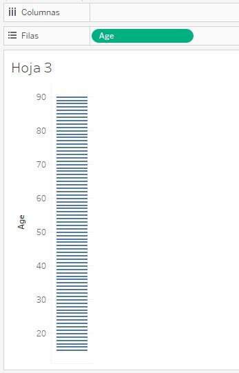 Campo Age con formato de dimensión