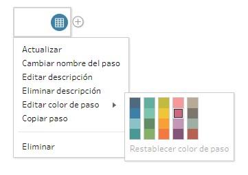 Editar color de paso