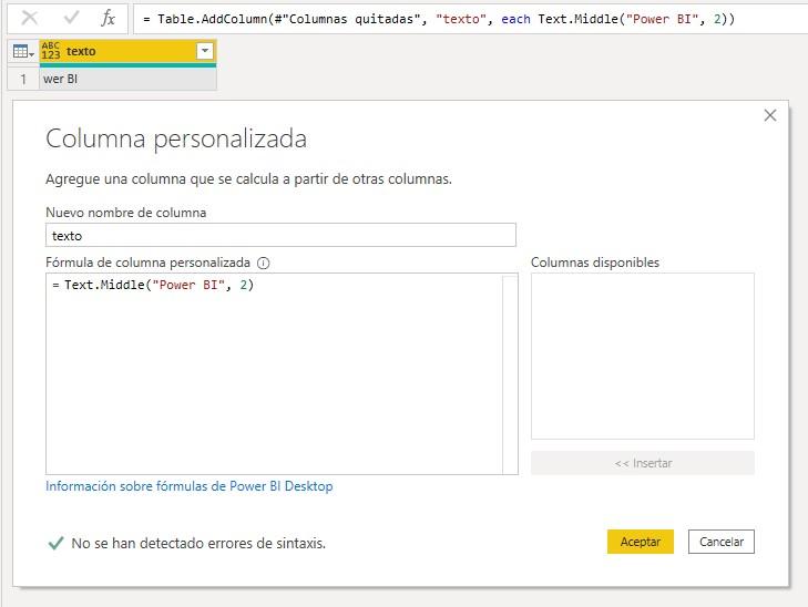 Función Text.Middle