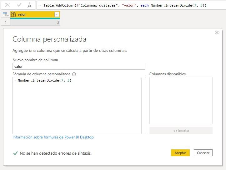 Función Number.IntegerDivide