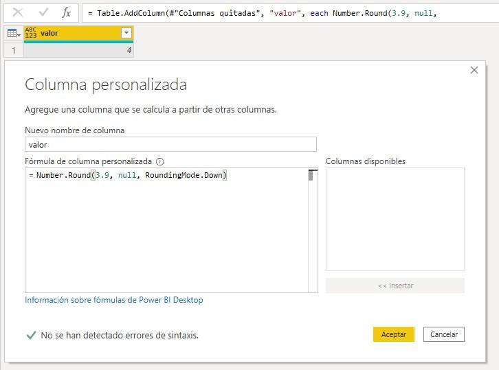 Función RoundingMode.Down