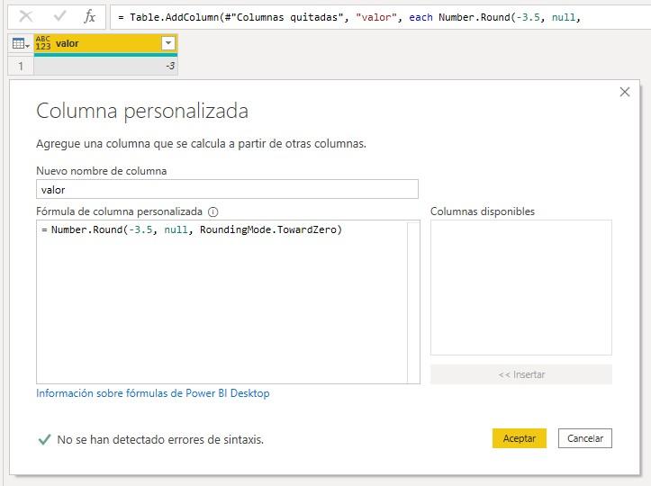Función RoundingMode.TowardZero