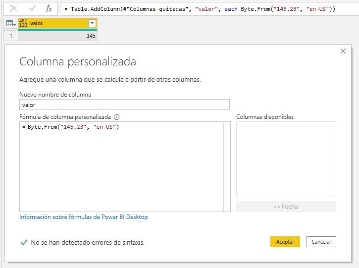 Función Byte.From