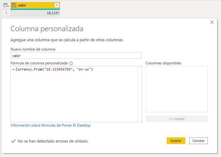 Función Currency.From