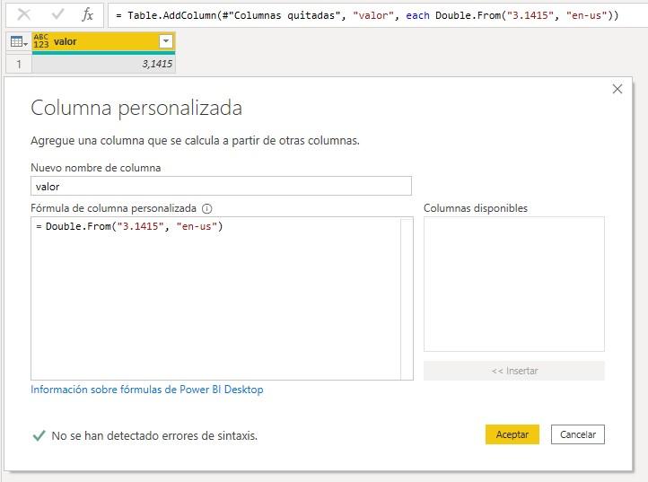 Función Double.From