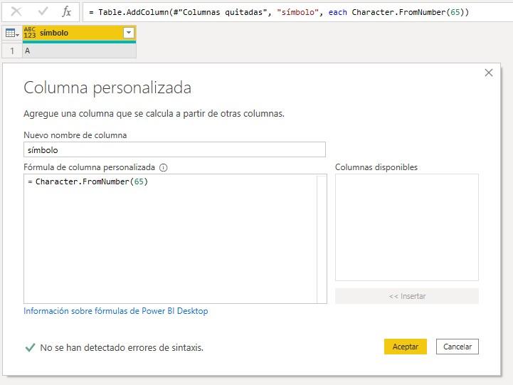 Función Character.FromNumber