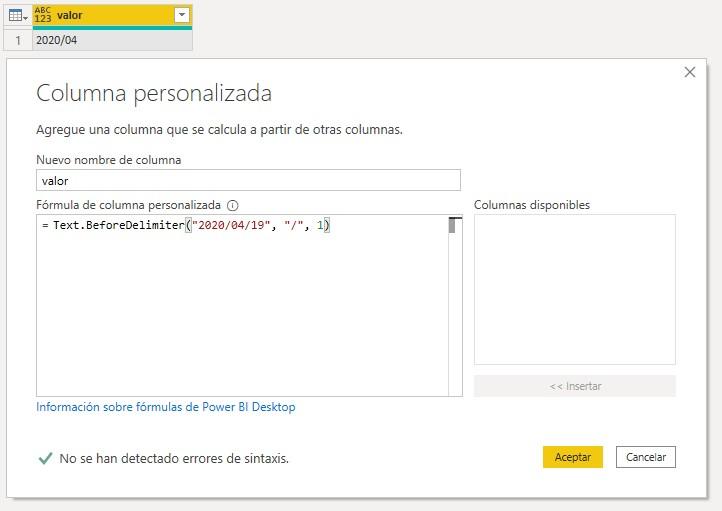Función Text.BeforeDelimiter