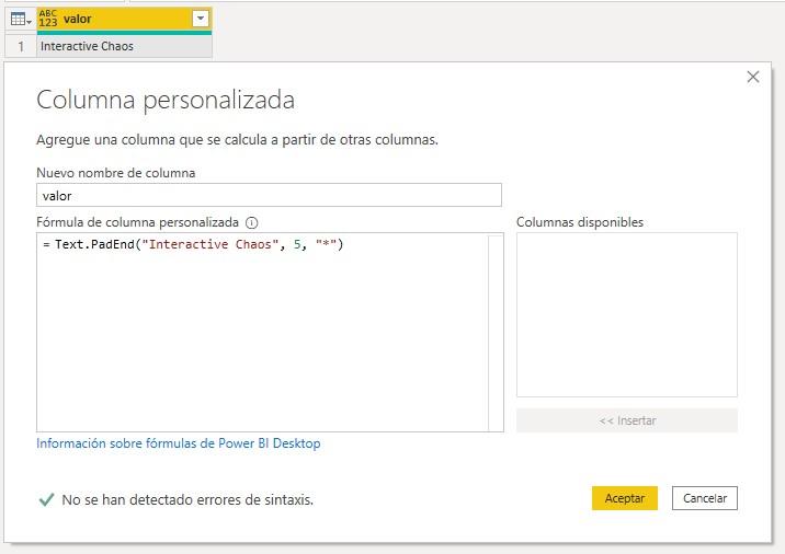 Función Text.PadEnd