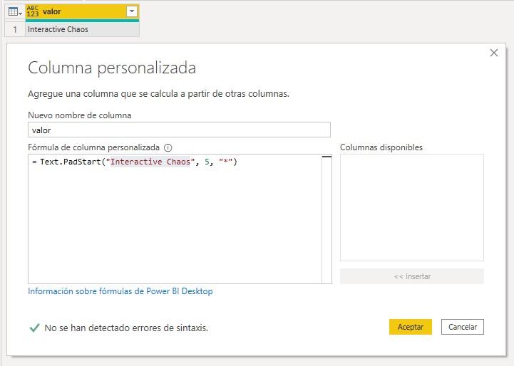 Función Text.PadStart