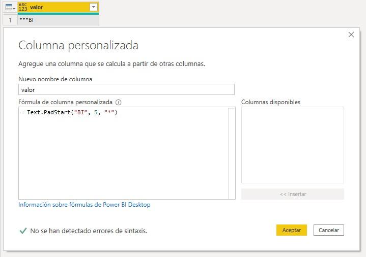 Función Text.PadStart