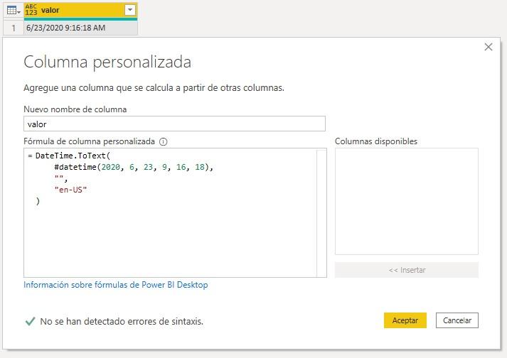 Función DateTime.ToText