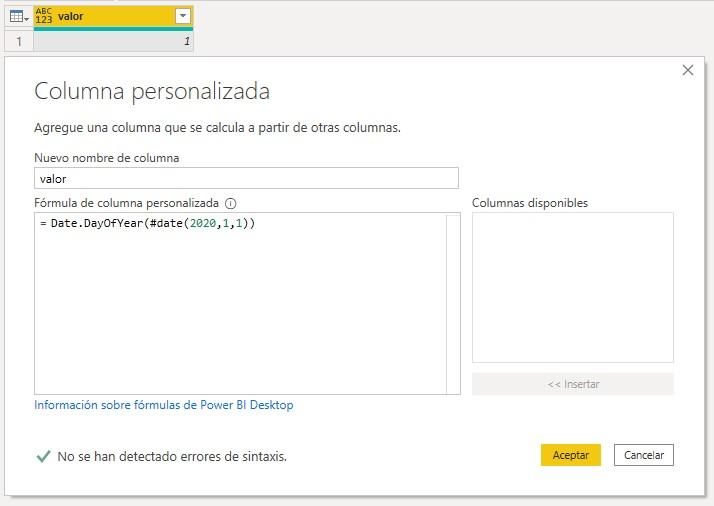 Función M Date.DayOfYear