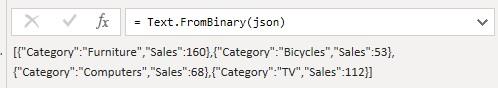 Función M Json.FromValue