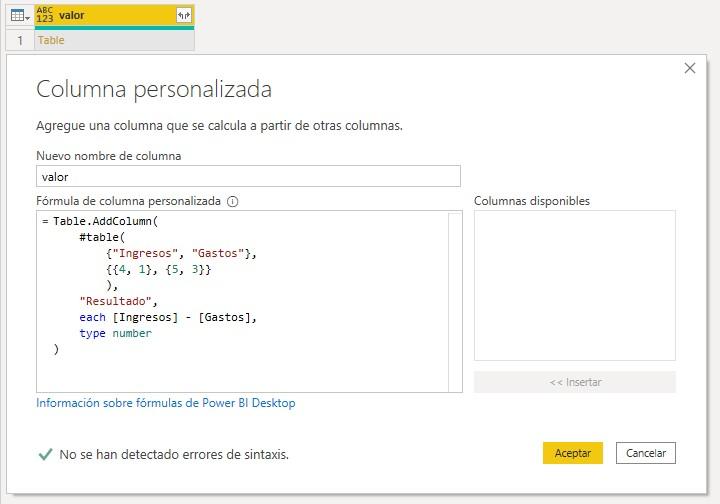 Función M Table.AddColumn