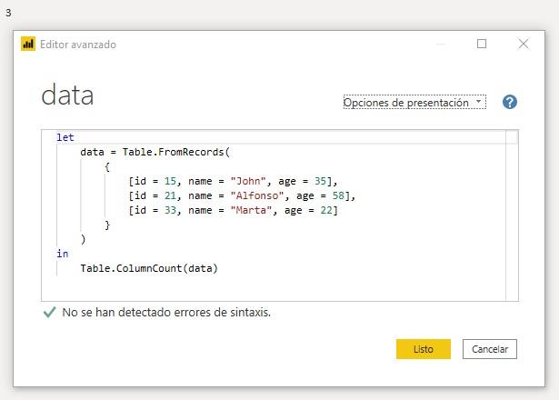 Función M Table.ColumnCount