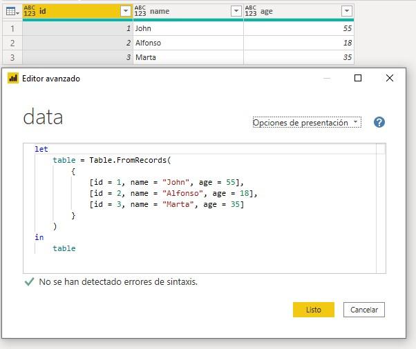 Función M Table.RemoveColumns