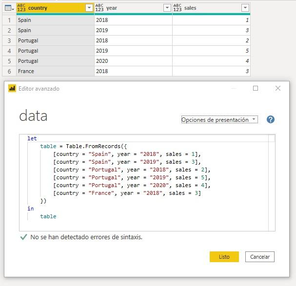 Función M Table.Pivot