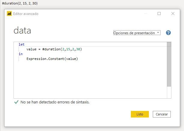 Función M Expression.Constant