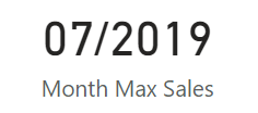Month Max Sales