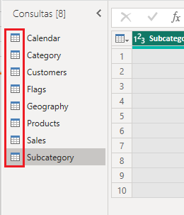 Tipo devuelto por una consulta