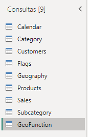 Duplicación de la tabla Geography